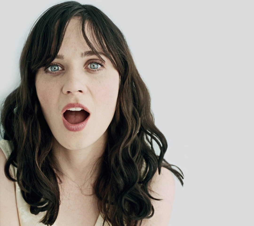 Sfondi Funny Zooey Deschanel 1080x960