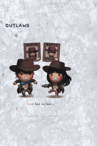 Screenshot №1 pro téma Love Is Outlaws 320x480