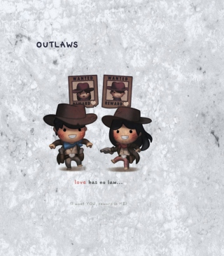 Love Is Outlaws - Obrázkek zdarma pro 640x960