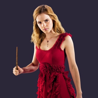 Kostenloses Emma Watson In Red Dress Wallpaper für 128x128