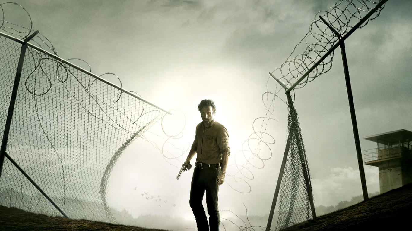 Sfondi The Walking Dead, Andrew Lincoln 1366x768