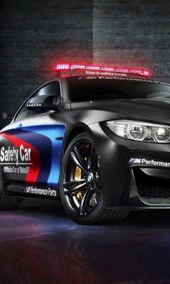 Das BMW M4 Coupe Police Wallpaper 240x400