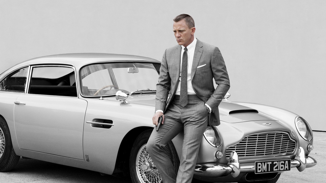 Screenshot №1 pro téma James Bond Grey Suit 1366x768