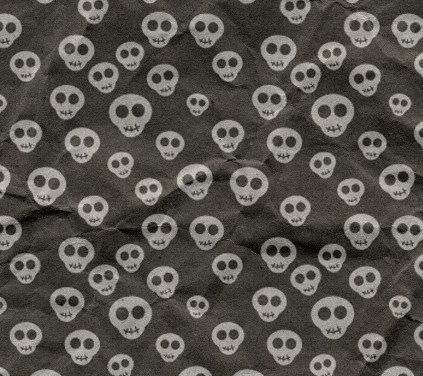 Screenshot №1 pro téma Cute Skulls Wrapping Paper 1440x1280