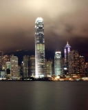 Screenshot №1 pro téma Hong Kong At Night 128x160