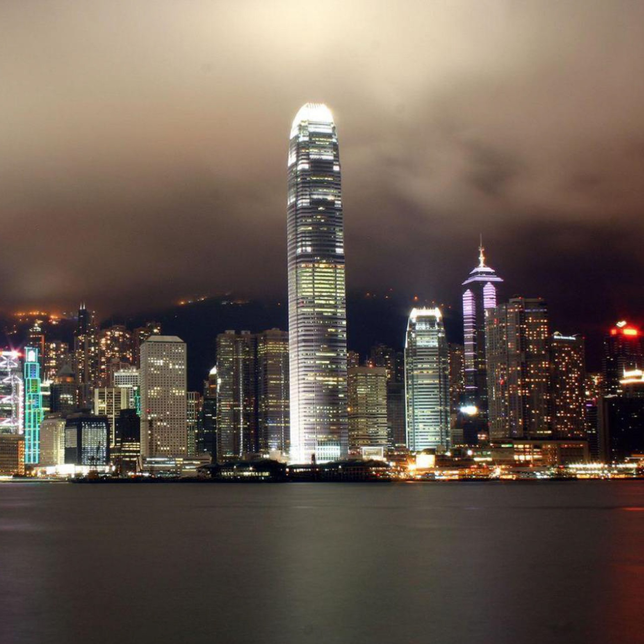 Screenshot №1 pro téma Hong Kong At Night 2048x2048
