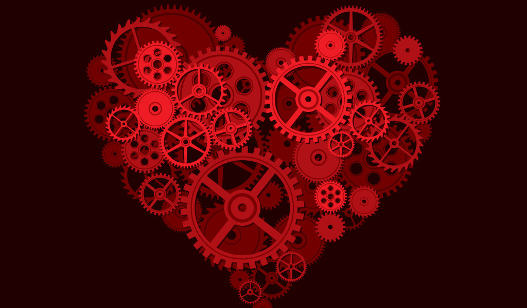 Das Gears Heart Wallpaper 1024x600