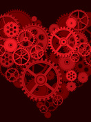 Fondo de pantalla Gears Heart 132x176