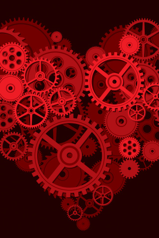 Das Gears Heart Wallpaper 320x480