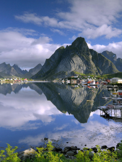 Fondo de pantalla Lofoten Norway HD 240x320