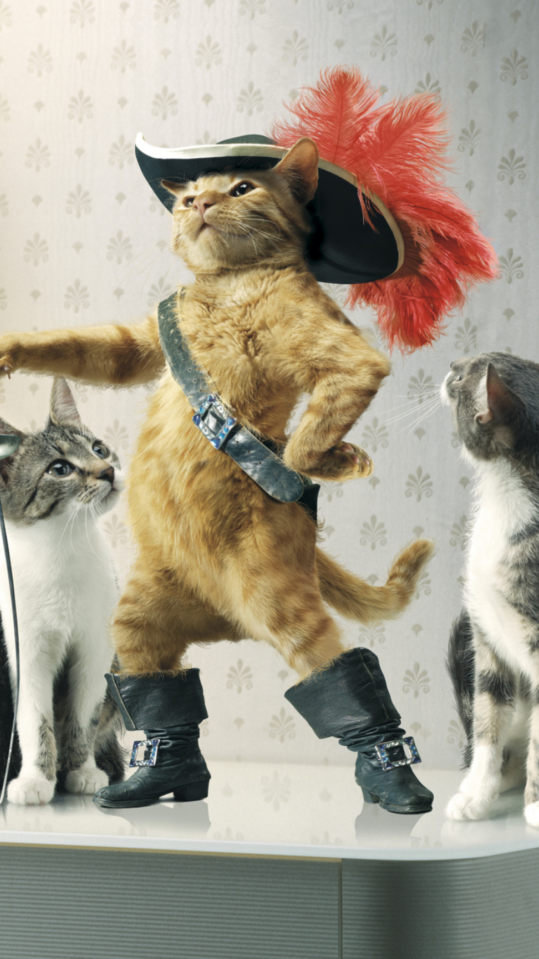 Обои Puss in Boots 1080x1920