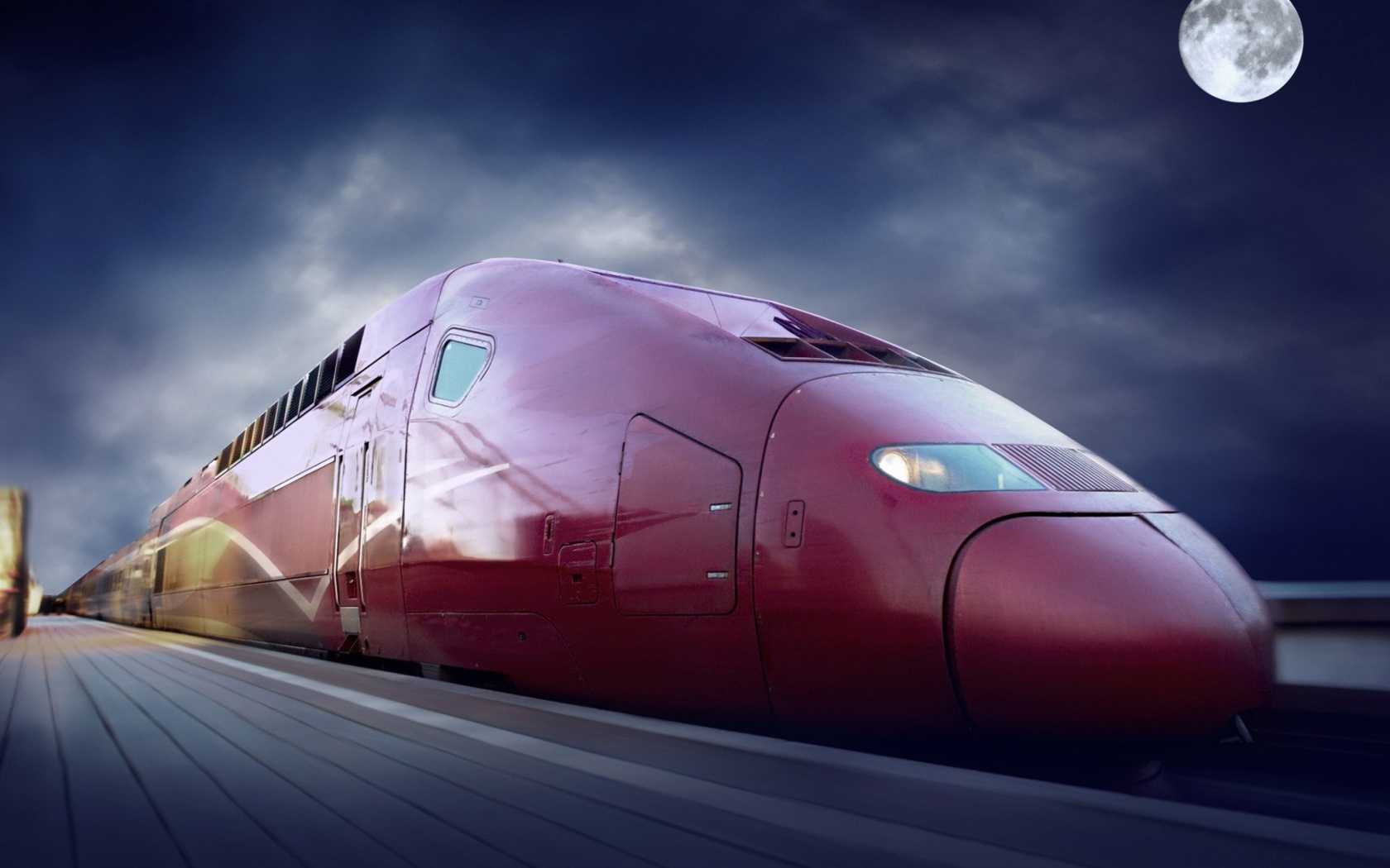 Screenshot №1 pro téma Thalys train on high speed line 1680x1050