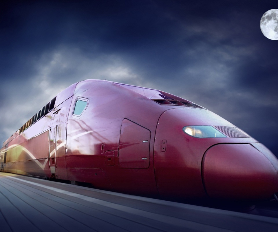 Sfondi Thalys train on high speed line 960x800