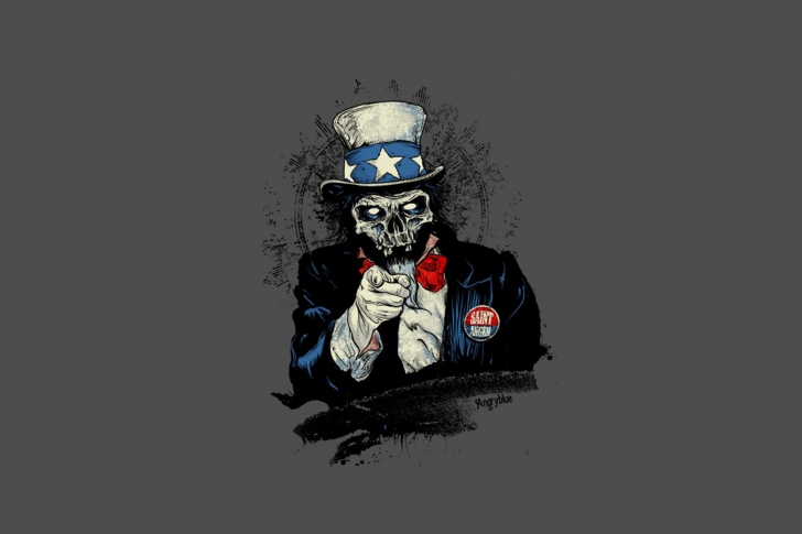 Uncle Sam Zombie wallpaper