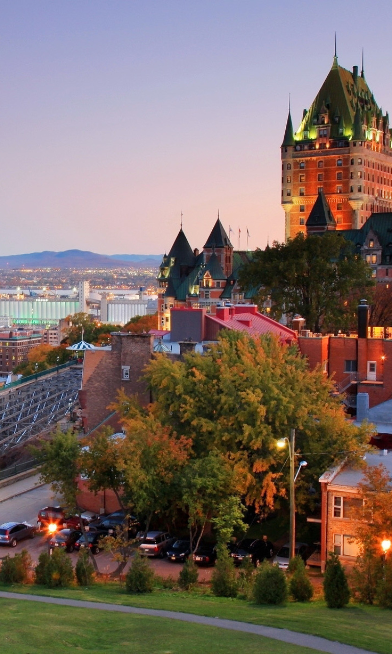 Fondo de pantalla Quebec City and Port 768x1280