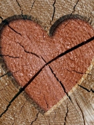 Wooden Heart wallpaper 132x176