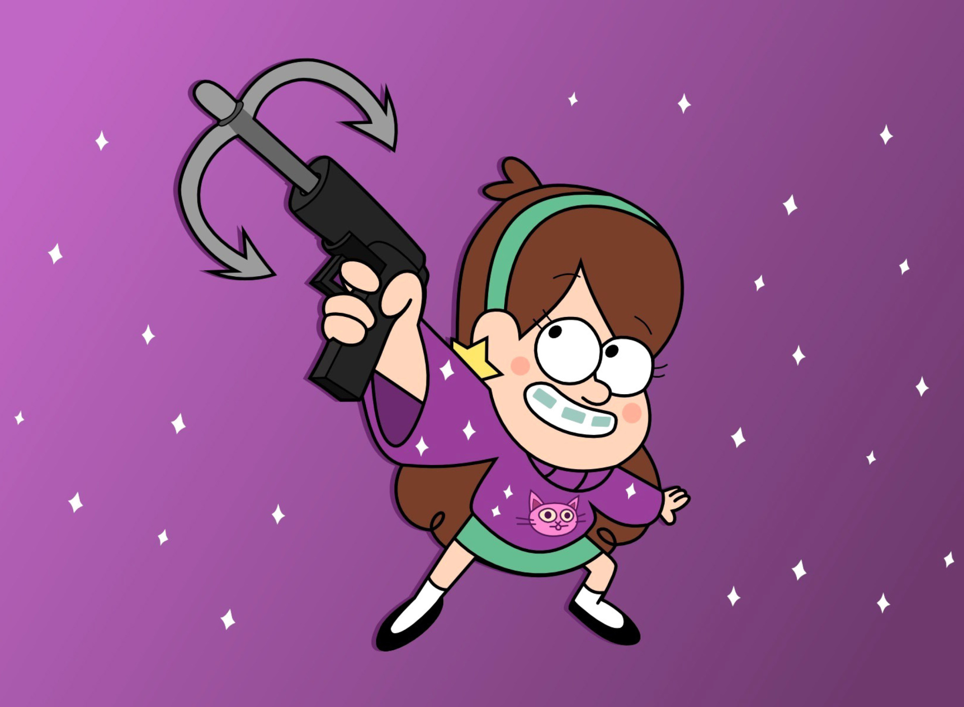 Mabel in Gravity Falls Cartoon wallpaper 1920x1408