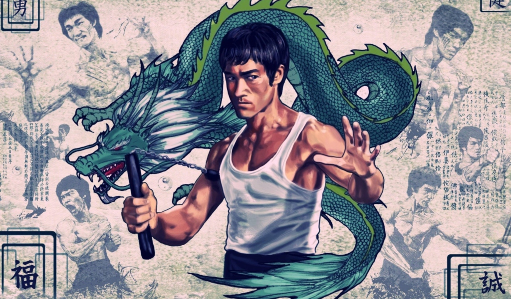 Fondo de pantalla Bruce Lee 1024x600