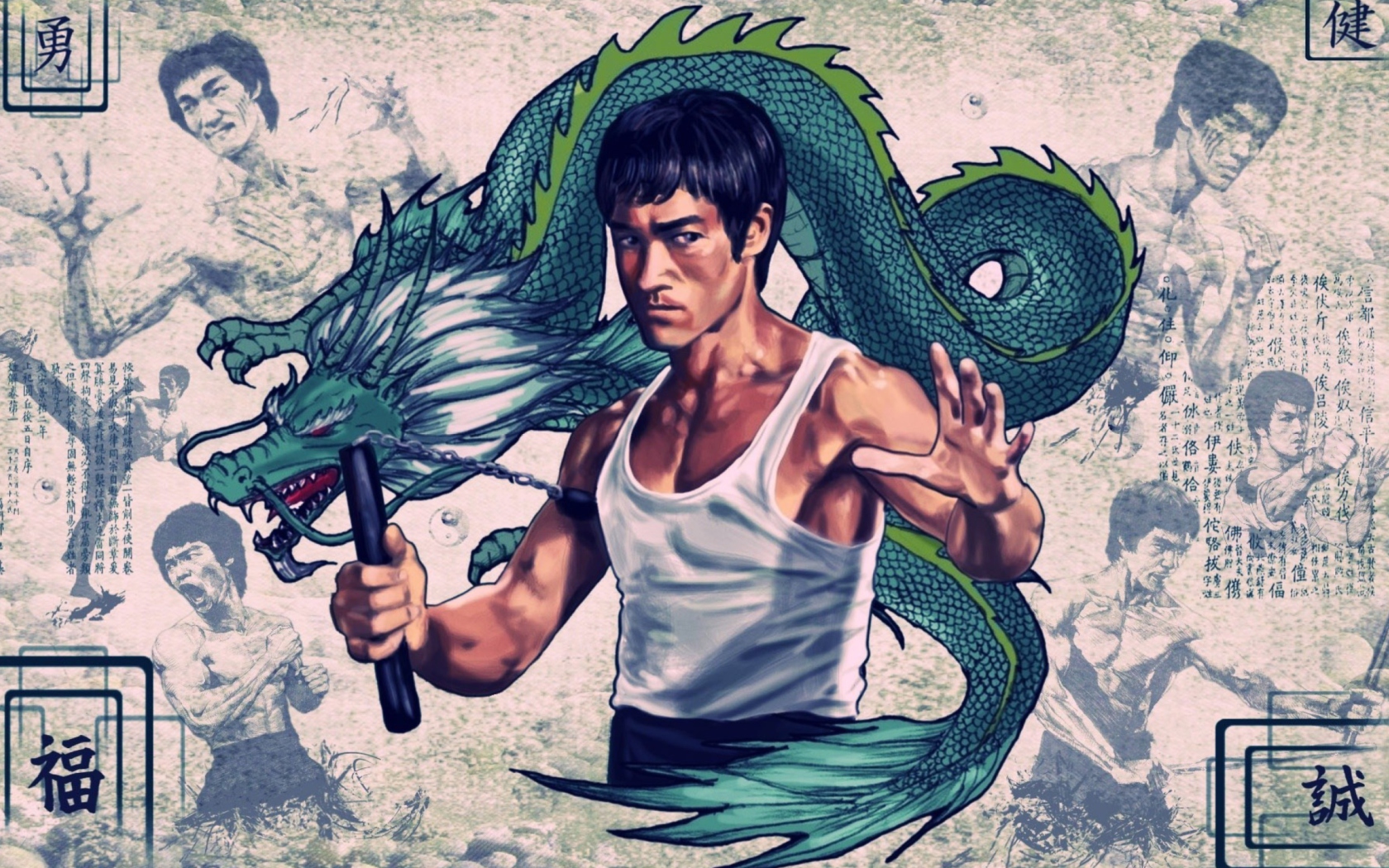 Das Bruce Lee Wallpaper 1680x1050