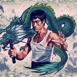 Bruce Lee - Obrázkek zdarma pro 1024x1024