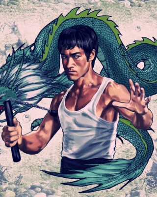 Kostenloses Bruce Lee Wallpaper für 132x176