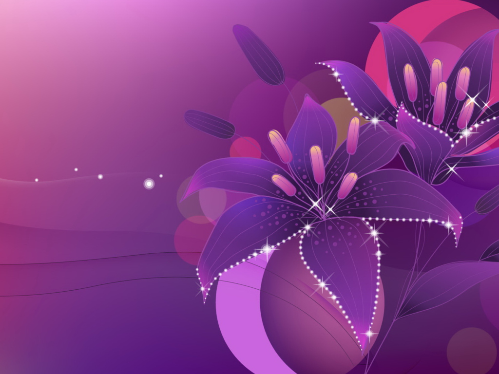 Screenshot №1 pro téma Violet Flowers Desktop 1024x768