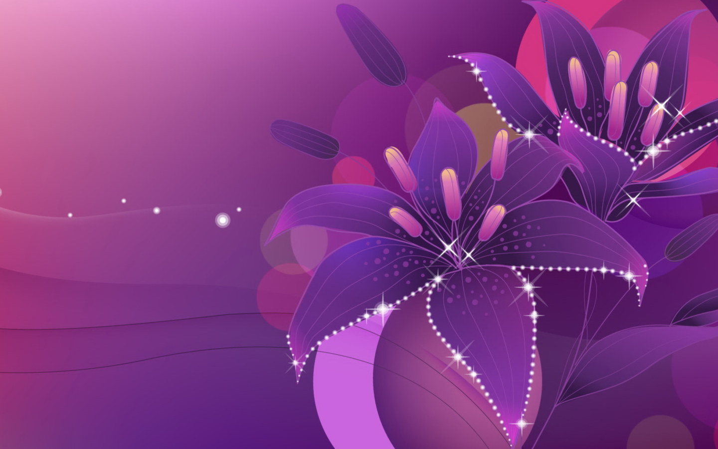 Screenshot №1 pro téma Violet Flowers Desktop 1440x900