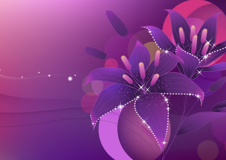 Screenshot №1 pro téma Violet Flowers Desktop