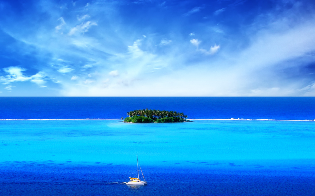 Blue Sea & Sky screenshot #1 1280x800
