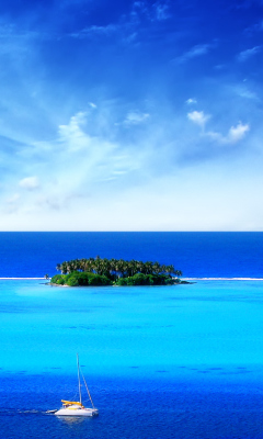 Blue Sea & Sky screenshot #1 240x400