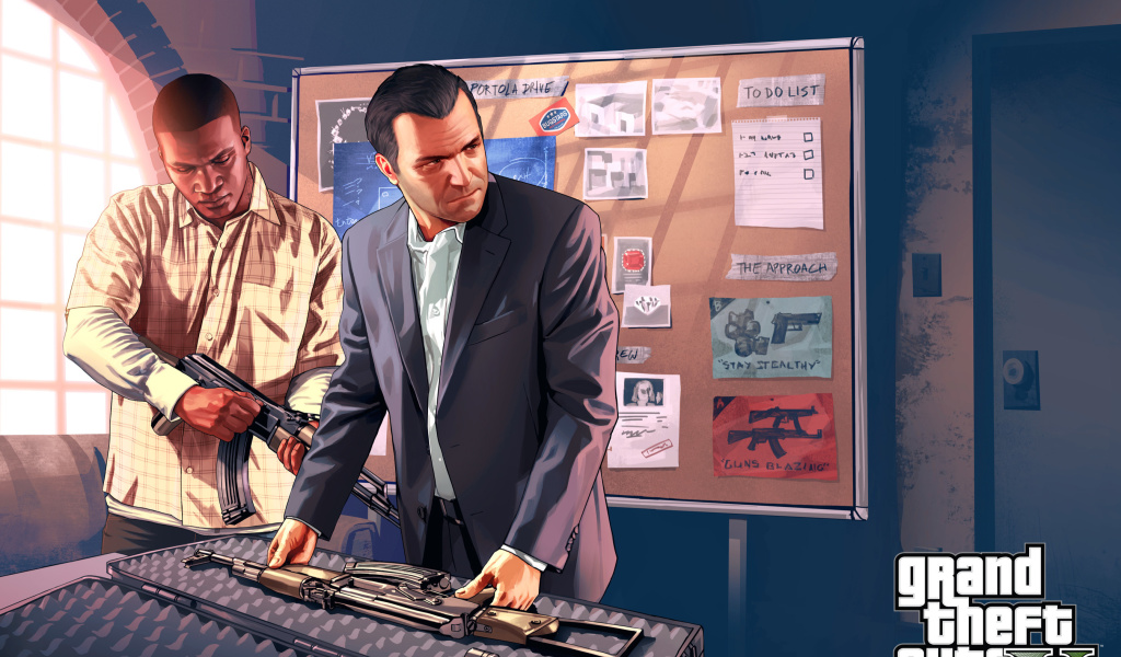 Sfondi Grand Theft Auto V Mike Franklin 1024x600