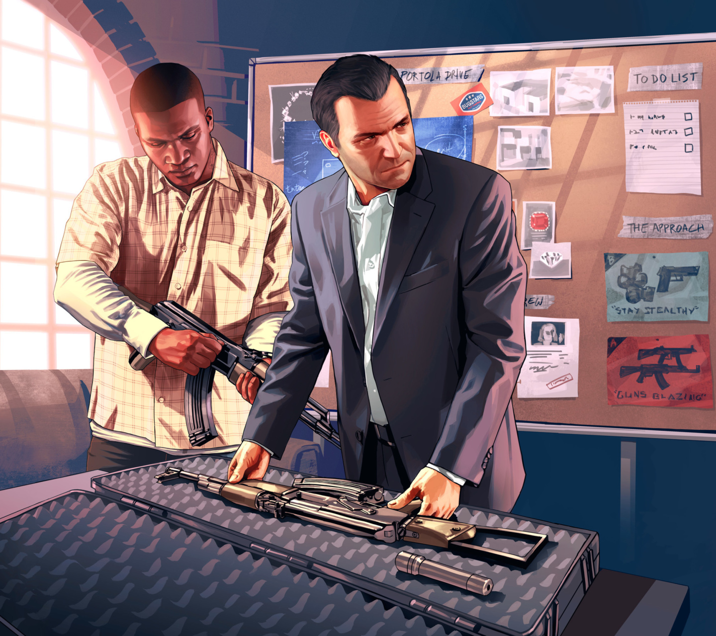 Das Grand Theft Auto V Mike Franklin Wallpaper 1440x1280