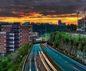 Fondo de pantalla Streets in Pittsburgh Pennsylvania 176x144