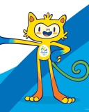 Screenshot №1 pro téma Olympics Mascot Vinicius Rio 2016 128x160