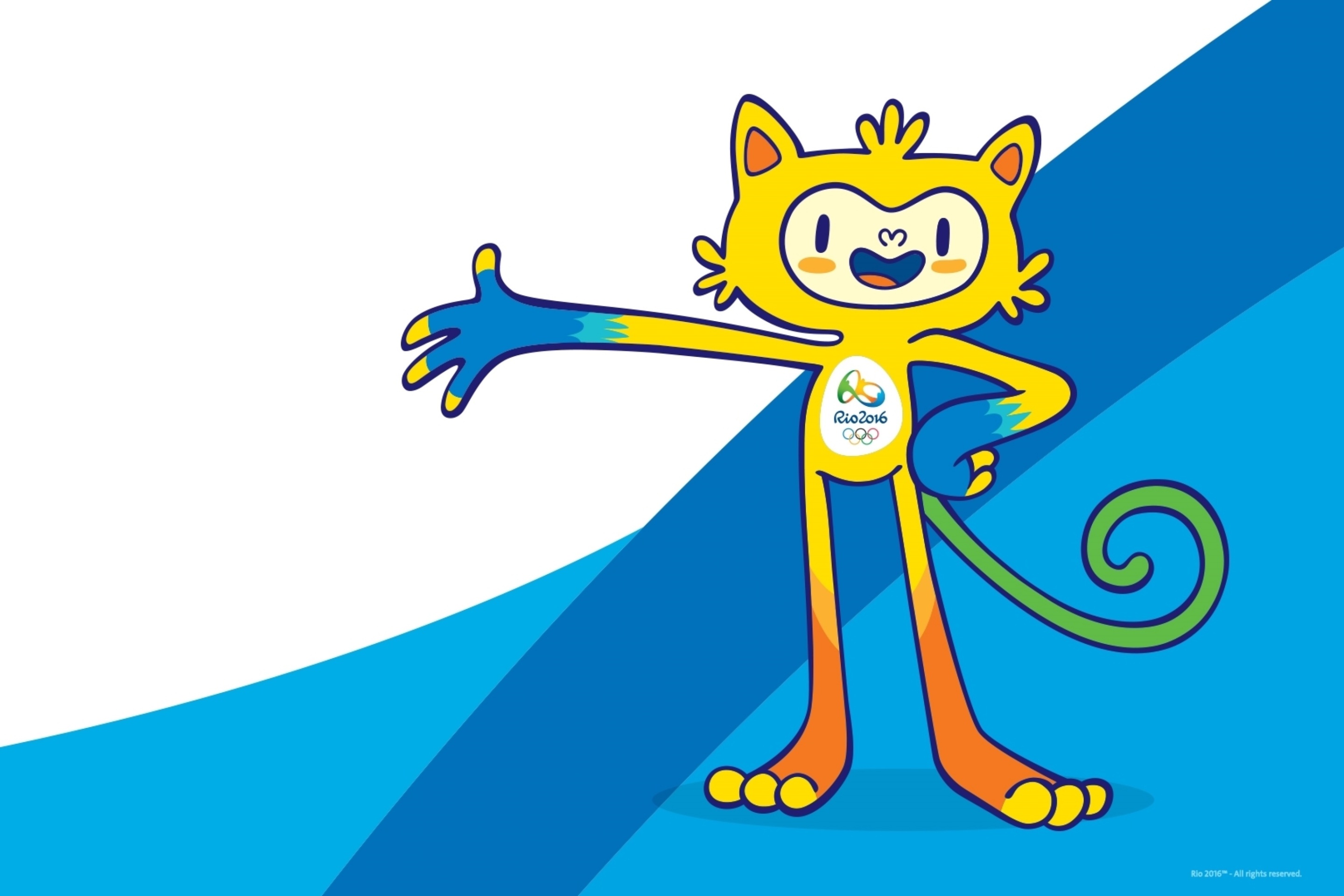 Обои Olympics Mascot Vinicius Rio 2016 2880x1920