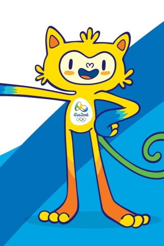 Fondo de pantalla Olympics Mascot Vinicius Rio 2016 320x480