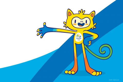 Fondo de pantalla Olympics Mascot Vinicius Rio 2016 480x320