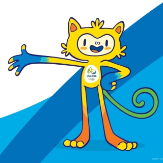 Kostenloses Olympics Mascot Vinicius Rio 2016 Wallpaper für 1024x1024