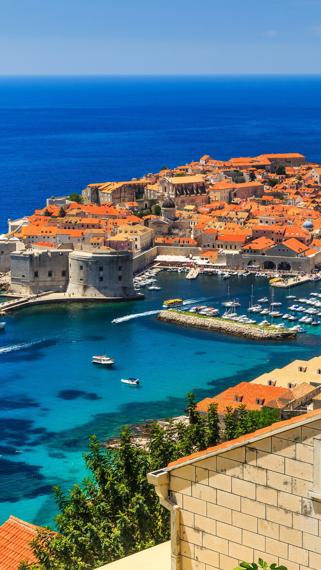Обои Walls of Dubrovnik 1080x1920