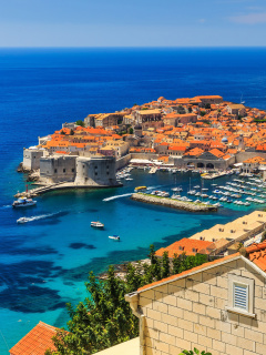 Walls of Dubrovnik wallpaper 240x320