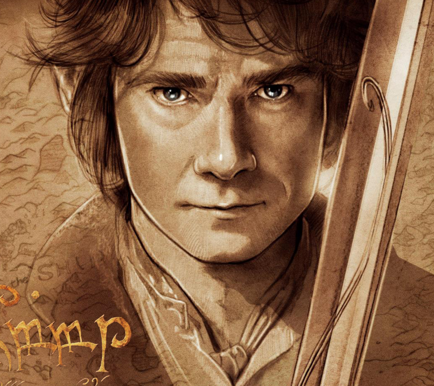Обои The Hobbit Bilbo Baggins Artwork 1440x1280