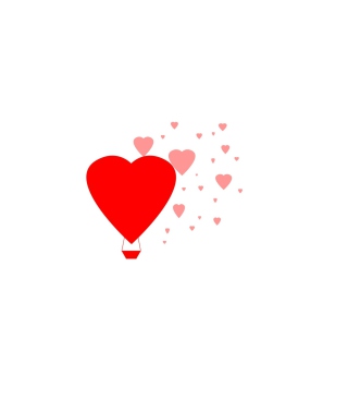 Simple Hearts Illustration - Obrázkek zdarma pro 480x800