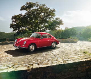 Kostenloses Classic Porsche Coupe Wallpaper für iPad