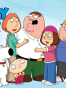 Sfondi Family Guy: Peter, Brian, Lois, Meg, Chris, Stewie 132x176