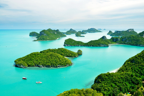 Mu Ko Ang Thong National Park in Thailand wallpaper 480x320