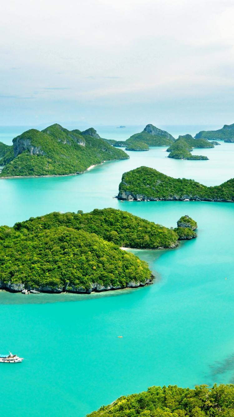 Mu Ko Ang Thong National Park in Thailand wallpaper 750x1334