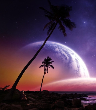 Space Island - Obrázkek zdarma pro Nokia X3