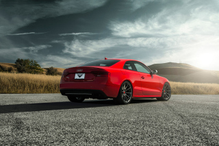 Audi S5 Red Vorsteiner 2015 - Obrázkek zdarma 