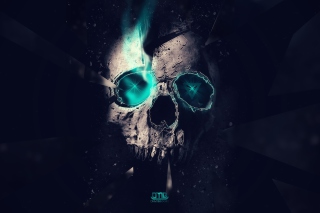 Digital Fantasy Skull - Obrázkek zdarma pro 480x320