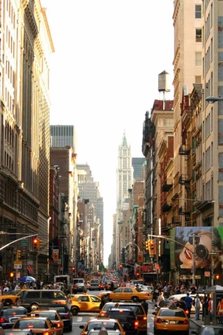New York Streets wallpaper 320x480